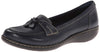 Clarks Womens Ashland Bubble Slip-On Loafer, Navy, 65 2W Us