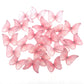 GEORLD 48 Count Pink Edible Wafer Paper Butterflies - Cake Decorations & Cupcake Toppers for Parties & Celebrations