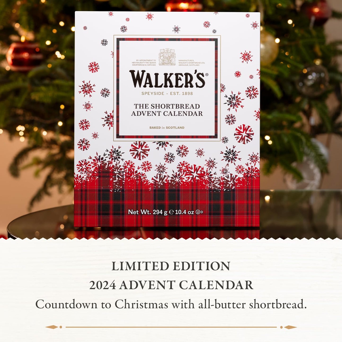 Walker’S 2025 Advent Calendar With Shortbread Cookies From Scotland - 24 Count (10.4 Oz) - Limited Edition Cookie Box With Christmas Cookies In Various Shapes And Flavors