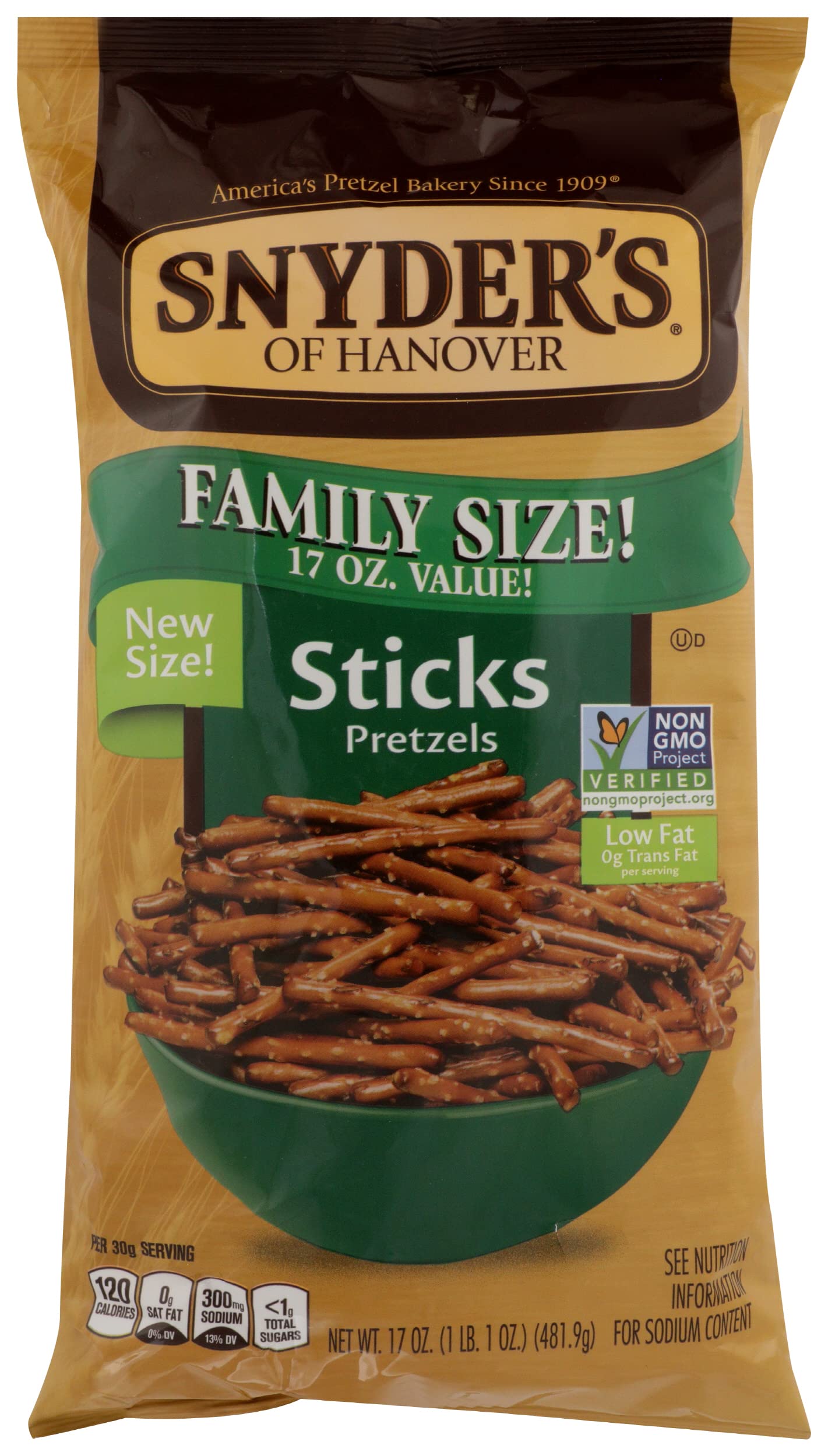 Snyders Of Hanover Pretzel Sticks 17 Ounce