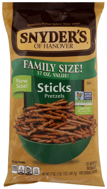 Snyders Of Hanover Pretzel Sticks 17 Ounce