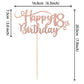 Rssta i Happy 18th Birthday Cake Topper Glitter Number 18 Rose Gold Paper Decoration for 18th Birthday Party Supplies