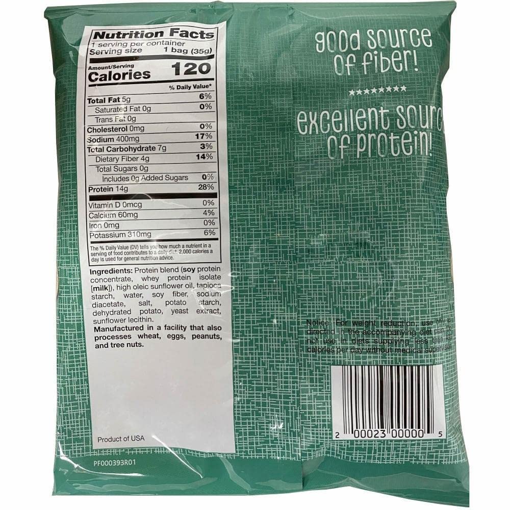 Protifit - 7 Bag Pack High Protein Proti Chips, High Fiber, Low Calorie, Low Carb, Low Fat, Gluten Free, Ideal Protein Compatibl
