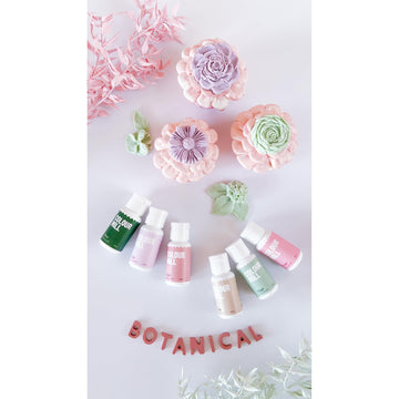 Colour Mill Botanical Oil-Based Food Coloring, 20 Milliliters Each Of 6 Colors: Dusk, Latte, Lilac, Olive, Rose & Sage, 120.0 Gr