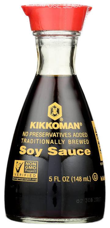 Kikkoman Soy Sauce, 5 Ounce - 12 per case.