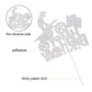 Motorcycle Happy Birthday Cake Topper - Extreme Sports Racing Birthday Party Glitter Autocycle Player Cake Topper - Sport Man Bo