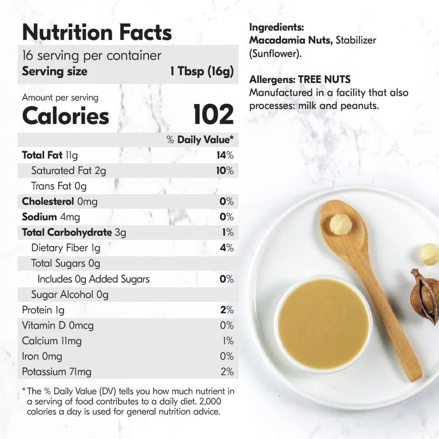House of Macadamias Macadamia Nut Butter - All Natural, Keto, Vegan, 8.8oz, No Added Sugar, No Palm Oil