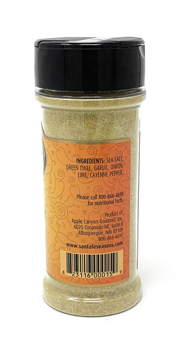 Santa Fe Seasons Green Chile Lime Seasoning, 5.25 Ounce, Pack of 1