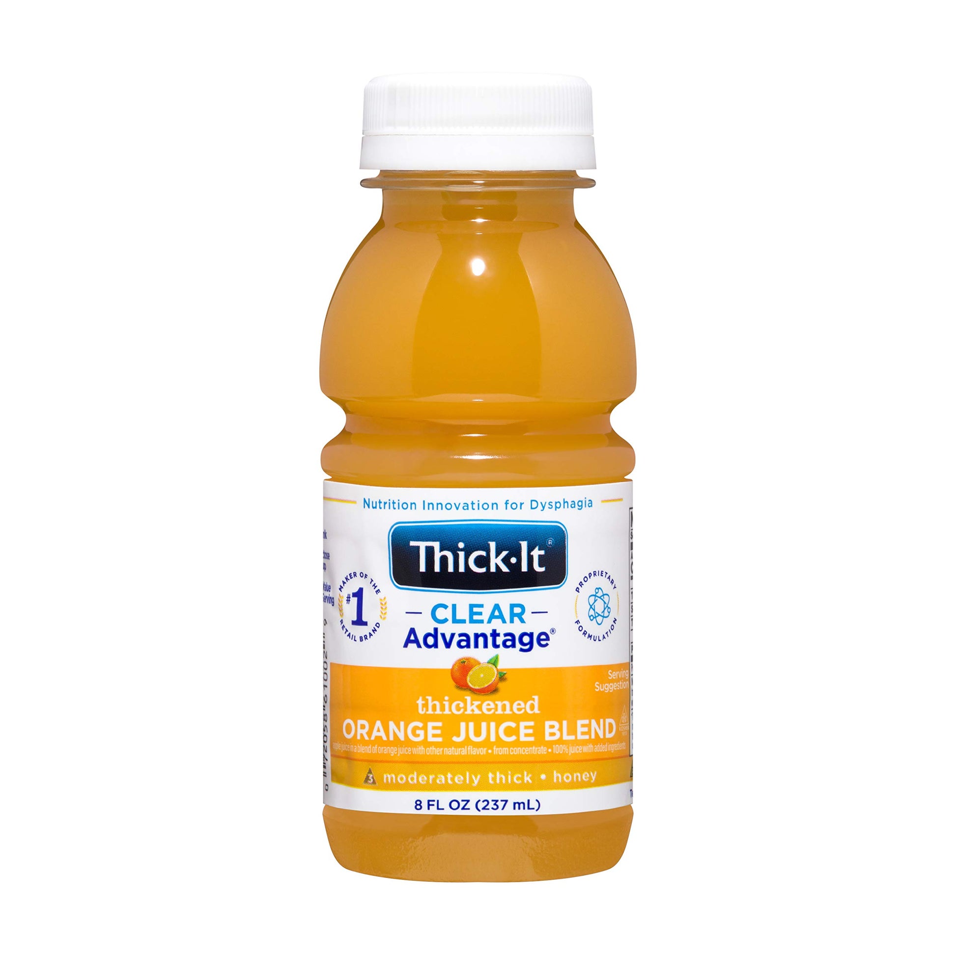 Thick-It Clear Advantage Thickened Orange Juice Blend - Moderately Thick/Honey, 8 Fl Oz (Pack Of 24)