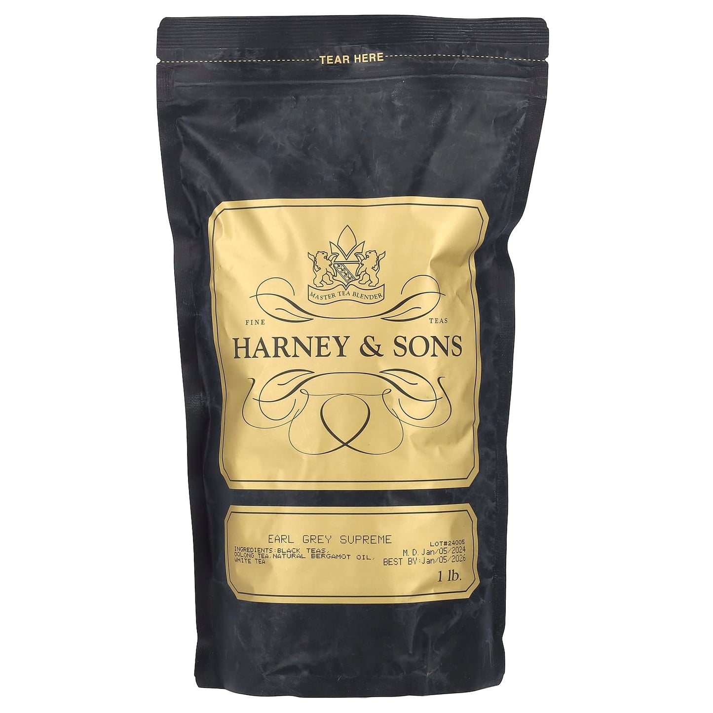 Harney & Sons Earl Grey Supreme Tea, Loose Leaf 16 Ounce (Pack Of 1)