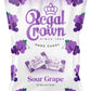 Regal Crown Sour Grape, 6.25 Ounce Bag (Pack of 1), Individually Wrapped Hard Sour Candy, The Hampton Candy Company
