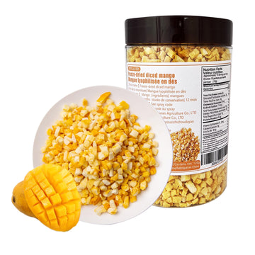Freeze Dried Diced Mango 4.23Oz/120G,Freeze Dried Mango,Used For Mango Flavored Fruit Tea, Milk Tea, And Baking Ingredients