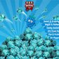 Gourmet Blue Raspberry Flavored Popcorn by Its Delish - 16 Oz Jumbo-Sized Container | Bulk Air Popped Pop Corn Snack - Fruity B