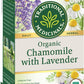 Traditional Medicinals Organic Chamomile & Lavender Herbal Tea, Settles Nervous System, (Pack Of 2) - 32 Tea Bags Total