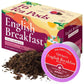 Gya Tea Co English Breakfast Black Tea Pods - High Caffeine, Bold & Malty Flavor, 16 Count