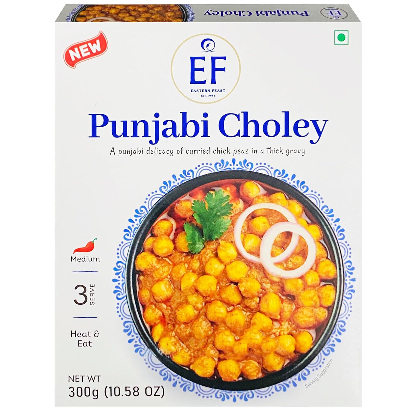 Eastern Feast - Punjabi Choley, Ready To Eat Meals, (Pack Of 4), Vegetarian, Gluten Free