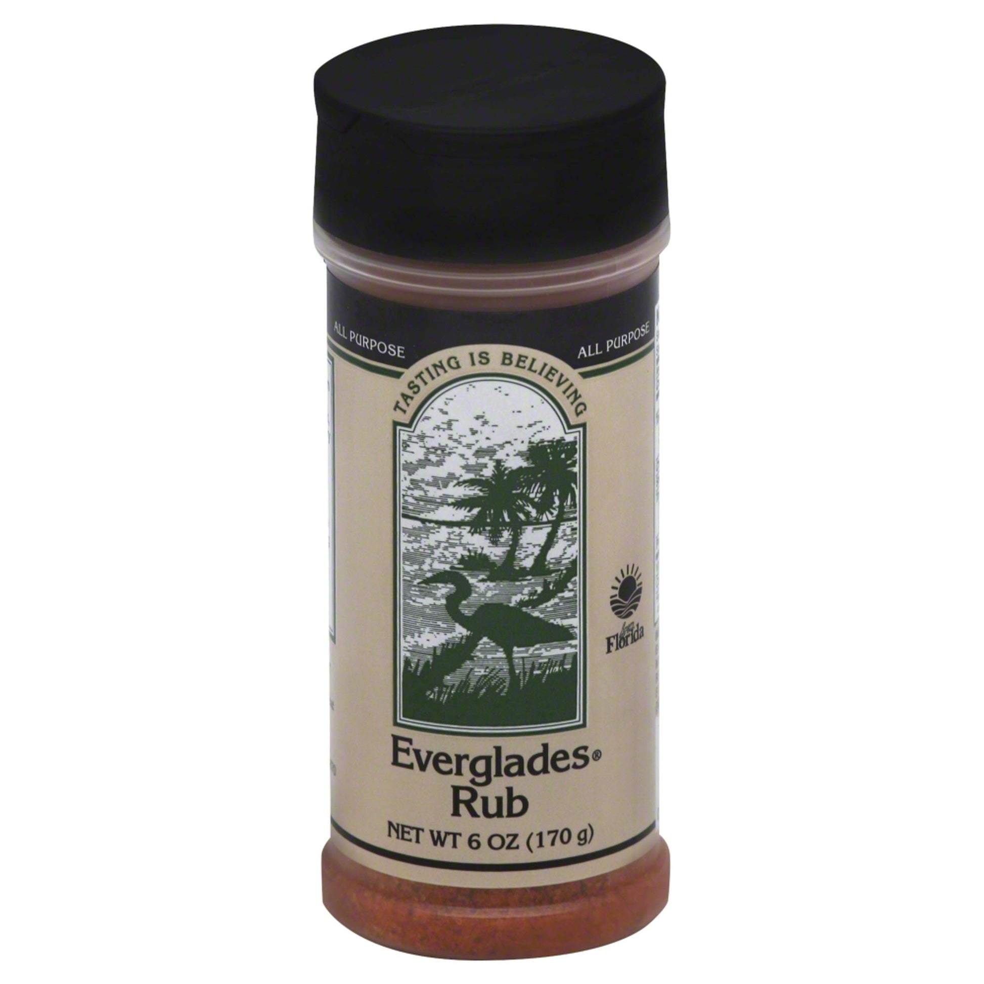 Everglades Rub Seasoning - Sweet & Spicy Blend for Pork, Beef, Poultry - 6 oz Dry Marinade for Smoking & Grilling