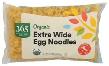 365 by Whole Foods Market, Organic Extra Wide Egg Noodles, 16 Ounce