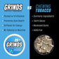 GRINDS Coffee Pouches Sampler - 3 Can Pack, Wintergreen, Spearmint, Vanilla, 1 Pouch = 1/4 Cup Coffee