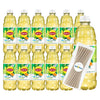 Lipton Diet Citrus Green Tea 16.9 fl oz Plastic Bottle 12 Pack + 15 Sugarcane Disposable Straws by KOOL8SHOP Infinite Deals