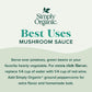 Simply Organic Mushroom Sauce Mix, Certified Organic, Vegetarian, Gluten-Free | 0.85 oz | Pack of 12