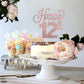 Lingteer Happy 12Th Birthday Cake Topper - Cheers To 12Th Birthday Twelve Years Old Birthday Party Cake Decorations Sign.