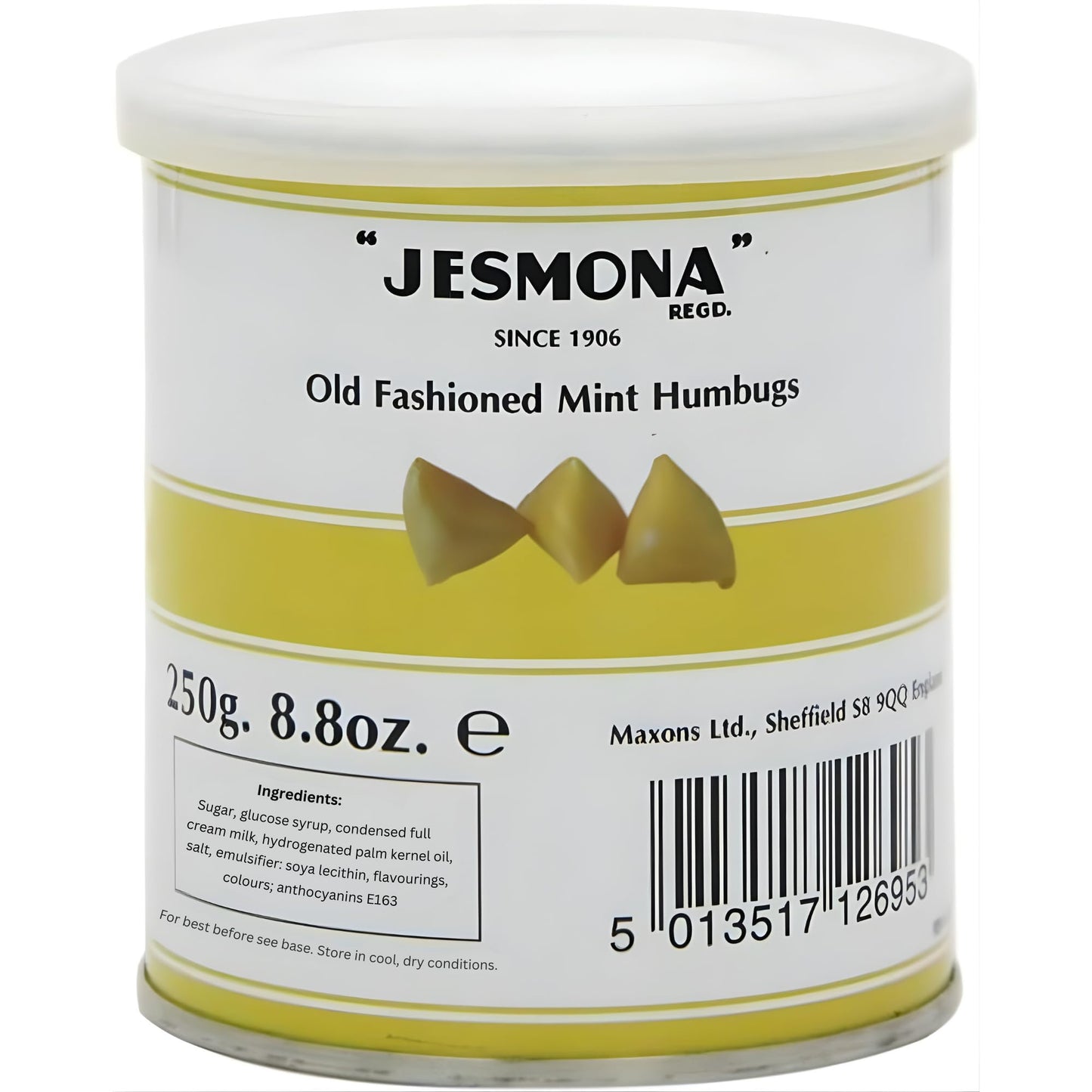 Jesmona Old Fashioned Mint Humbugs Candy | Imported from UK | Classic British Sweets for Birthday & Holiday | Gift English Toffe