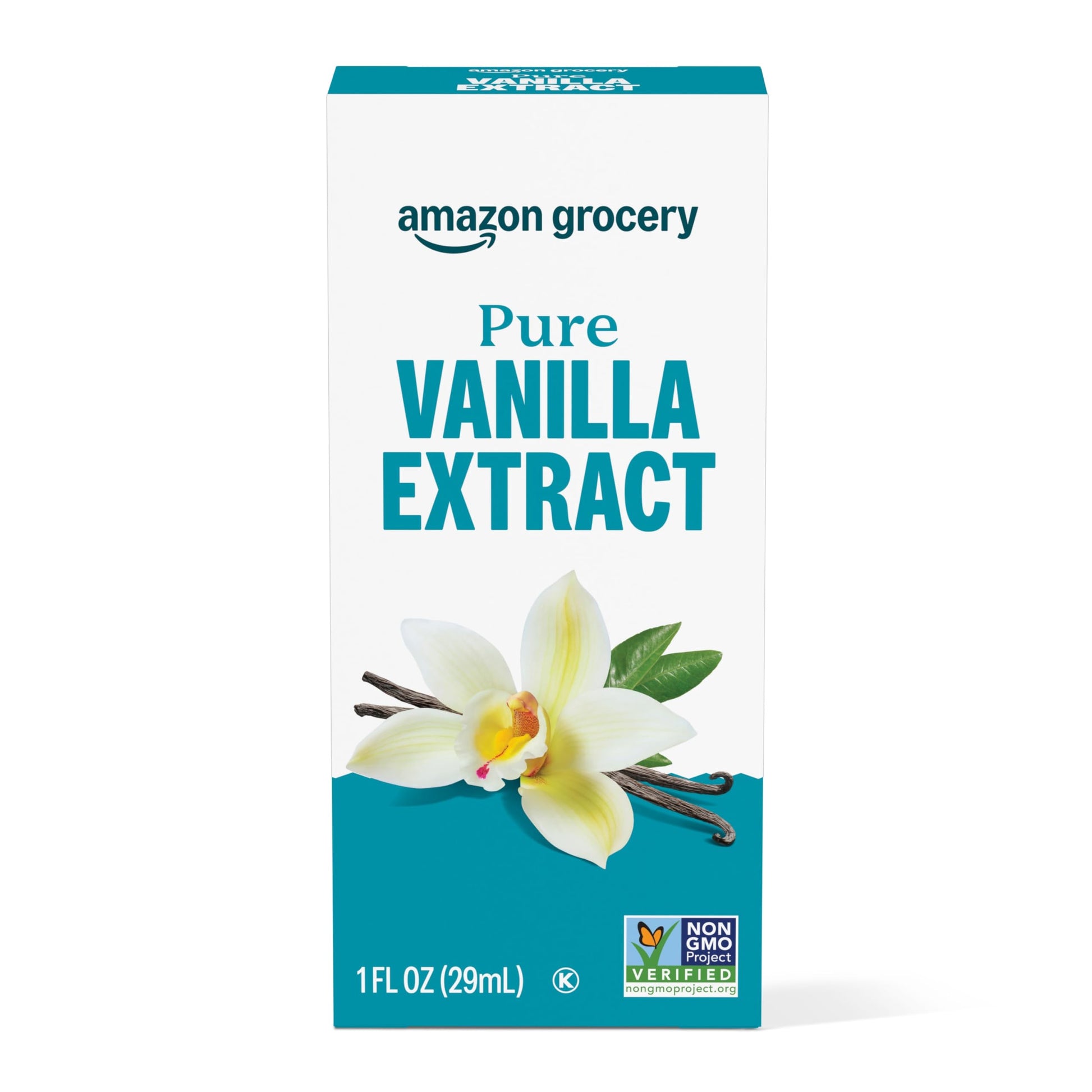 Amazon Grocery Pure Vanilla Extract, 1 Fl Oz, Pack of 1