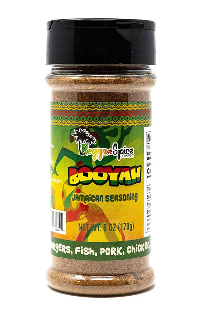 Reggae Spice Booyah Jamaican Jerk Seasoning | Authentic Caribbean Dry Rub Powder Mix for Cooking Meats, Chicken, Beef, Pork, Sea