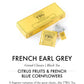 Twg Tea | French Earl Grey | Black Tea | Citrus Fruits & Blue Cornflowers | 15 Hand Sewn Cotton Tea Bags | Gift Set