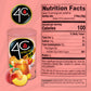 4C Powdered Drink Mix Cannisters, Peach Tea 3 Pack, 28 Quarts, Family Sized Cannister, Thirst Quenching & Refreshing Flavors