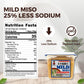 Miko Japanese White Miso  Shiro Miso Paste- 25% Low Sodium Miso Paste  All Natural Sweet Light Flavor  NON GMO 17.6oz Per Pack