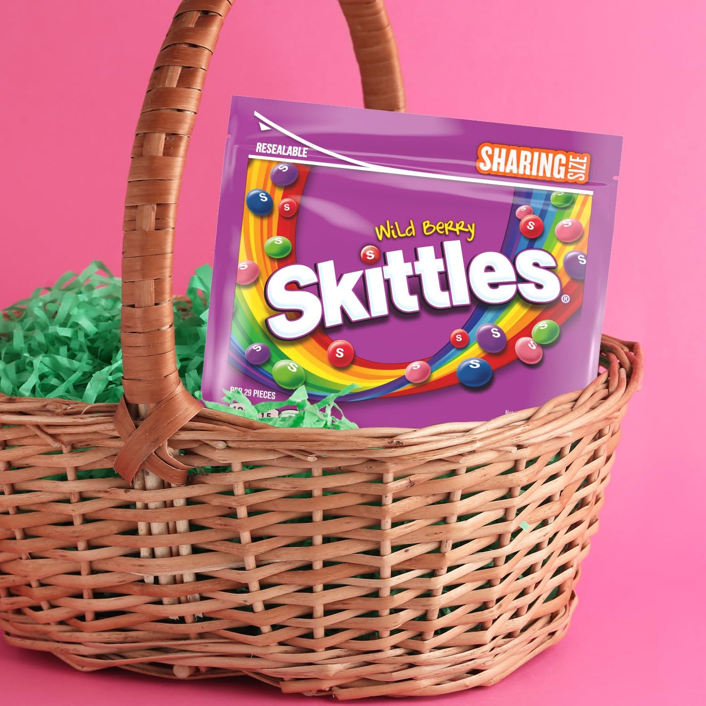 SKITTLES Valentines Day Wild Berry Chewy Candy, Sharing Size, 15.6 oz Bag