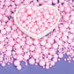 Twisweet Pink Pearl Sprinkles For Cake Decorating, Edible Sugar Pearls For Baking, Mix Size, Cake Topper Cupcake Cookie Ice Cream Dessert Decorations, Baby Shower Wedding Birthday Valentine Supplies (130G/4.58Oz)