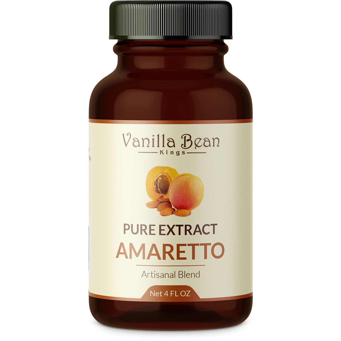 Pure Amaretto Extract For Baking And Flavoring - 4 Oz - Premium Quality Natural Flavors For Baked Goods, Desserts, & Cooking