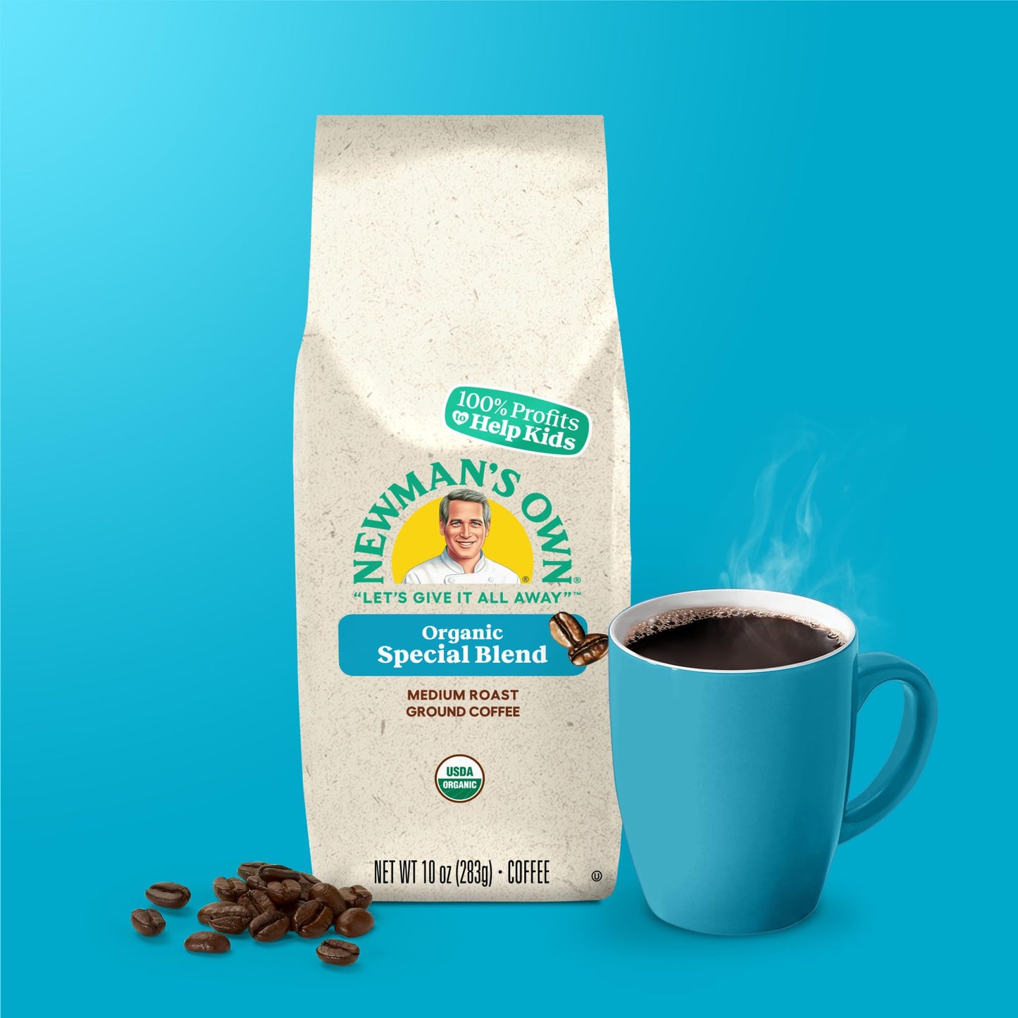 Newmans Own Organics Newmans Special Blend, Medium Roast Ground Coffee, 10oz