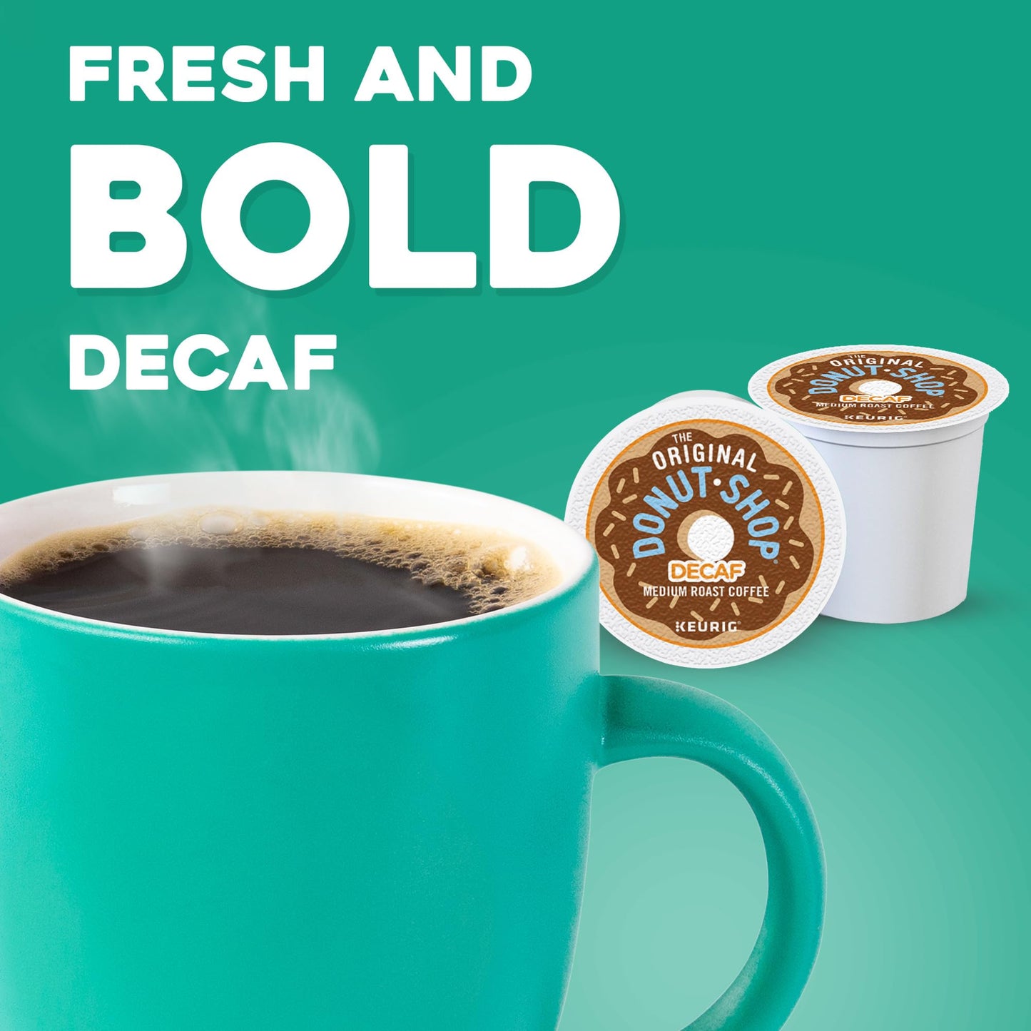The Original Donut Shop Decaf K-Cup Pods, Medium Roast Coffee, 96 Count, Model DIE7401