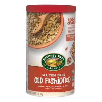 Nature s Path Organic Old Fashioned Oats Oatmeal, 18 oz (Pack of 6), Gluten Free, Non-GMO