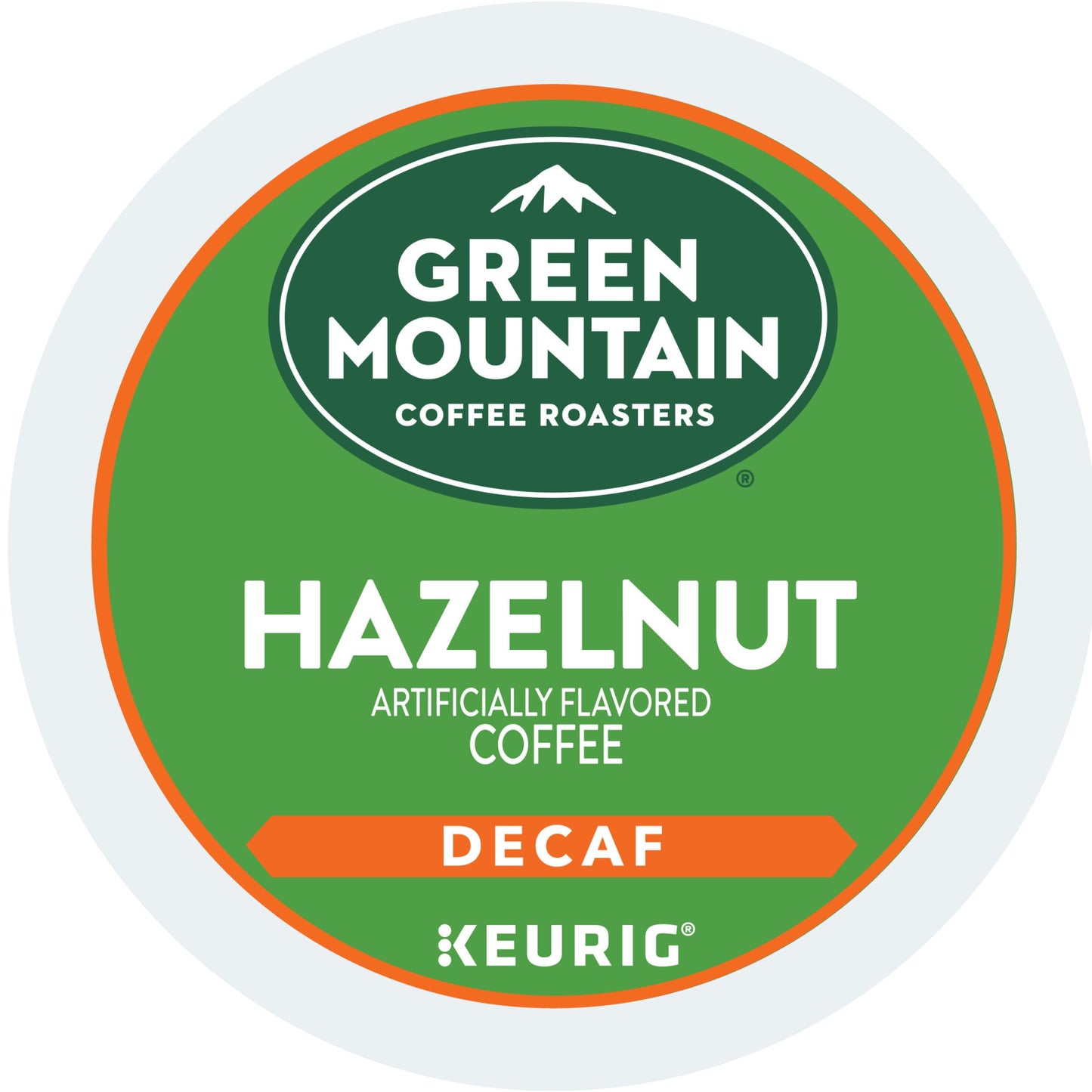 Green Mountain Coffee Roasters Hazelnut Decaf K-Cup Pods, Light Roast, 72 Count, Model 5000053544
