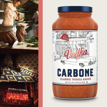 Carbone Pasta Sauce, Classic spirit-inspired flavor, Vegetarian, Gluten Free, Low Carb, 24 Fl Oz (Pack of 2)