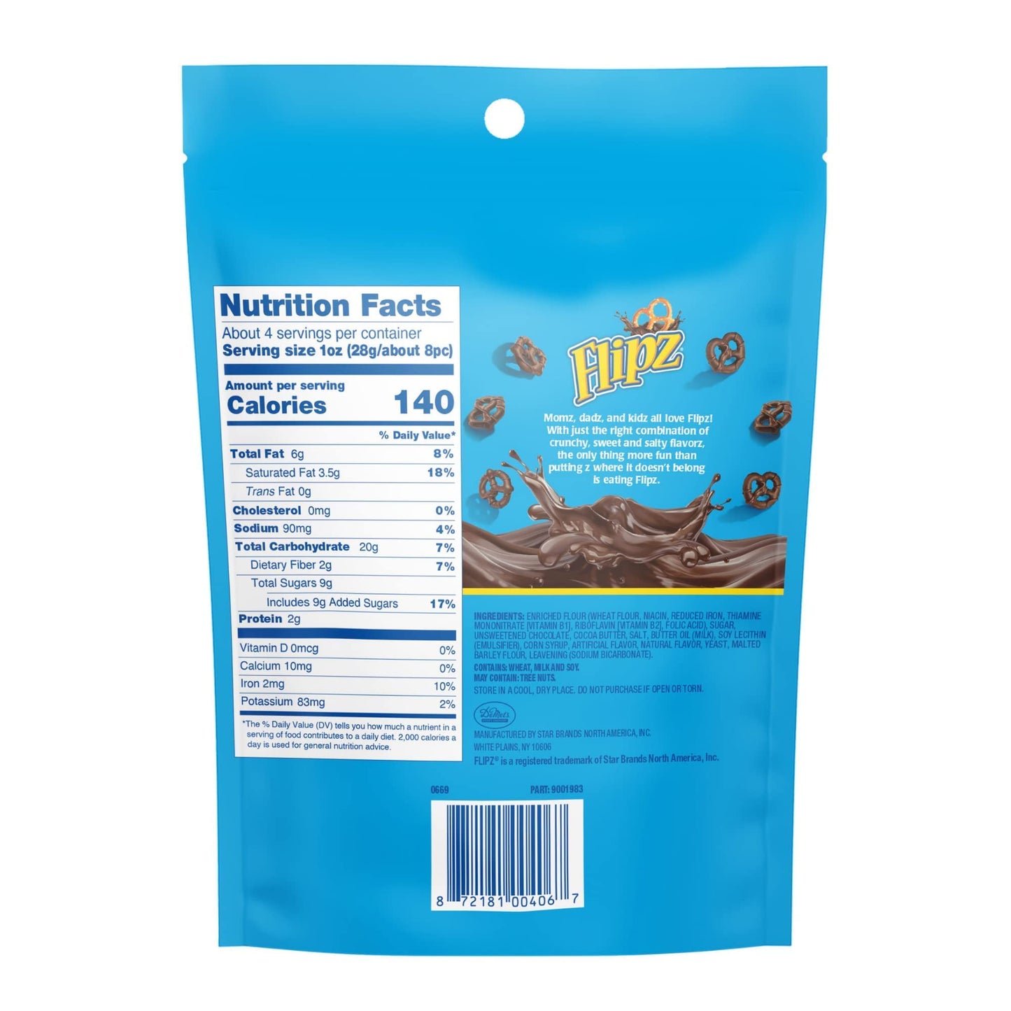 Flipz Dark Chocolate Covered Pretzels (4 Ounce, Pack Of 6), Perfect Sweet, Salty, & Crunchy Snack For Adults And Kids