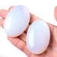 Ufeel Opalite Palm Stone Crystal - Natural Chakra Reiki Polished Healing Love Oval Pocket Worry Stone Crystals For Anxiety Stres