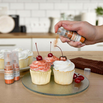 Tinker Dust - Pumpkin Orange (4G 1X Mini Pump) Edible Glitter For Desserts, Beverages, Cupcakes, Cake Pops And Cookies By Bakell