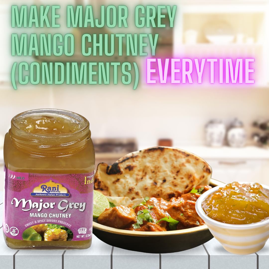 Rani Brand Mango Chutney, Vegan, Gluten Free, All Natural, 12.3 oz Glass Jar