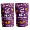 Just The Fun Part | Bite-Size Crispy Mini Waffle Cones | Filled With Top-Grade Belgian Chocolate | Great For Snacks  Desserts  Grab & Go | Kosher | 4.23 Ounce (Pack Of 2  Peanut Butter And Grape Jelly)