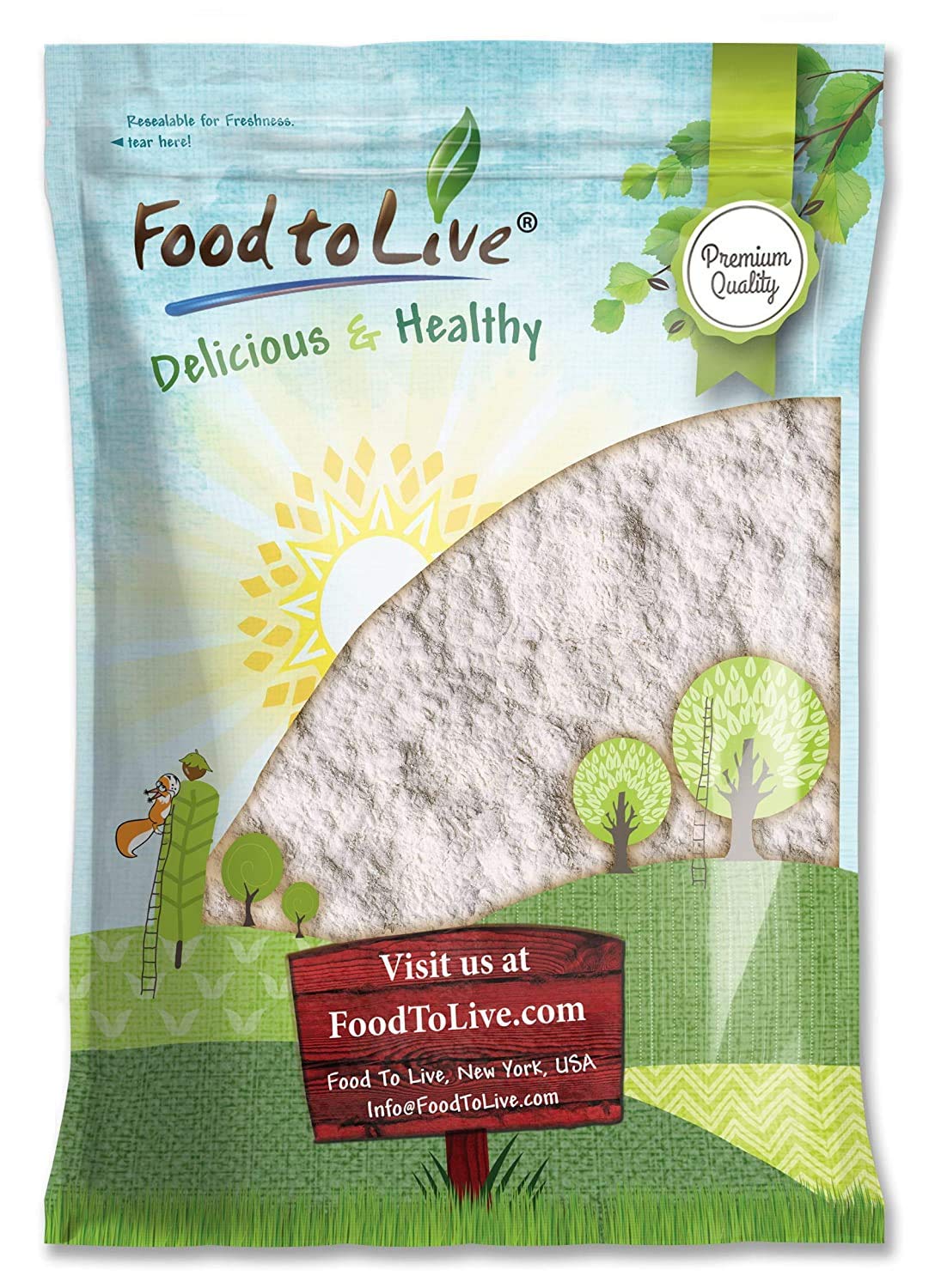 Food to Live Xanthan Gum, 9 Pounds - Kosher, Vegan, Keto Friendly, Pure Powder, Bulk, Great for Baking