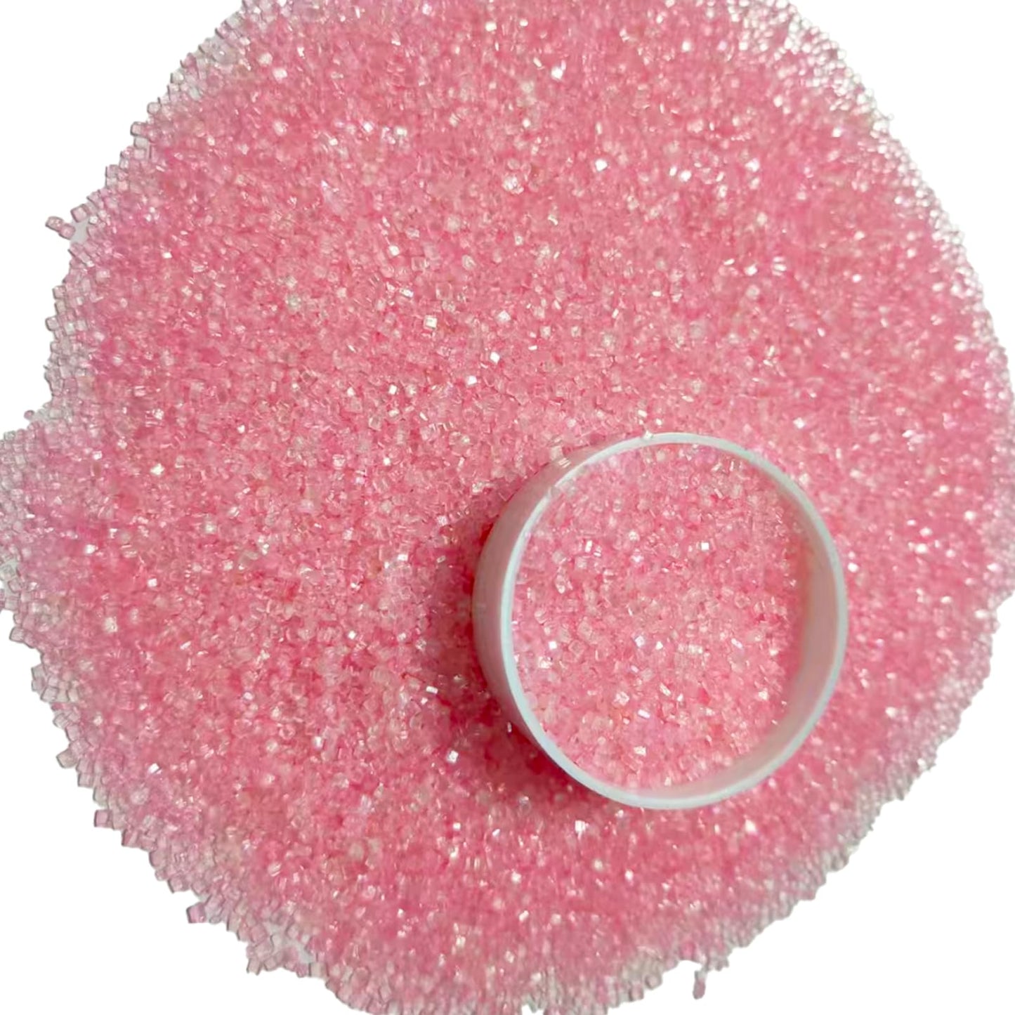 Sentovac Light Pink Sanding Sugar For Baking Edible Sparkling Sugar Sprinkles Coarse Sugar Crystals For Baking Topping Cake Cook