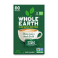 Whole Earth Sweetener Co. NATURE SWEET Stevia & Monk Fruit Sweetener  Erythritol Sweetener  Sweet Leaf Stevia Packets  Sugar Substitute  Natural Sweetener  80 Count
