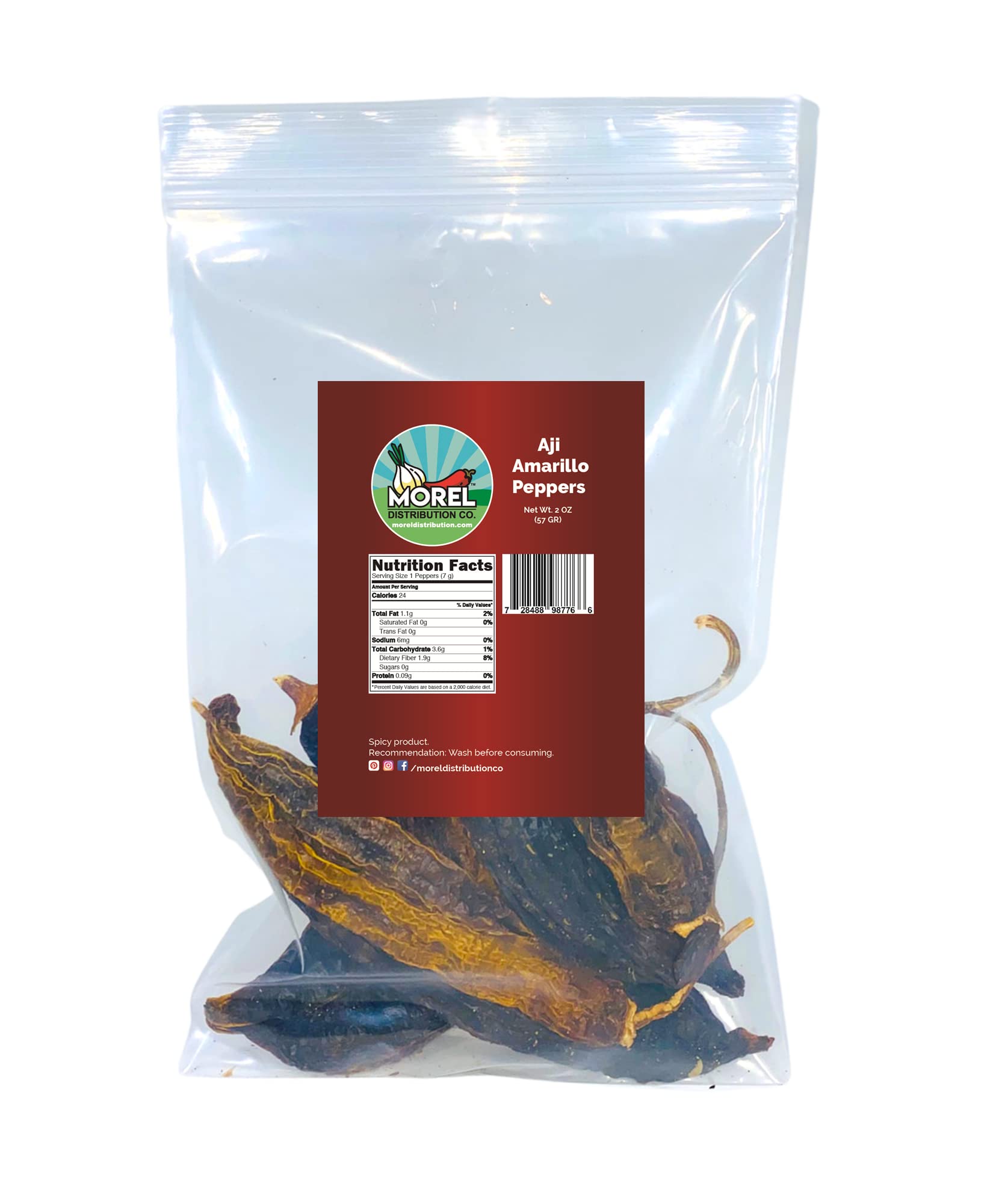 Dried Aji Amarillo Pepper (Chile Amarillo) WT: 2 oz, 4 oz, 8 oz, 1 lb, 2 lb, 5 lb and 10 lb! (2 oz)