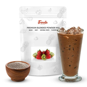 Fanale Premium Ice Mocha Bubble Tea Flavoring Powder | Perfect for Baking, Smoothies, Desserts and Drinks | Instant Flavoring Po